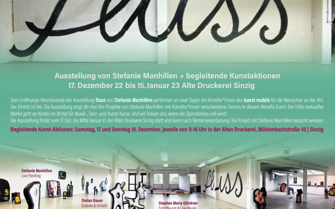 fluss – Ausstellung von Stefanie Manhillen 17.12.22 – 15.01.23